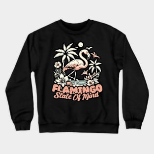 Flamingo State of Mind // Vintage Design Crewneck Sweatshirt